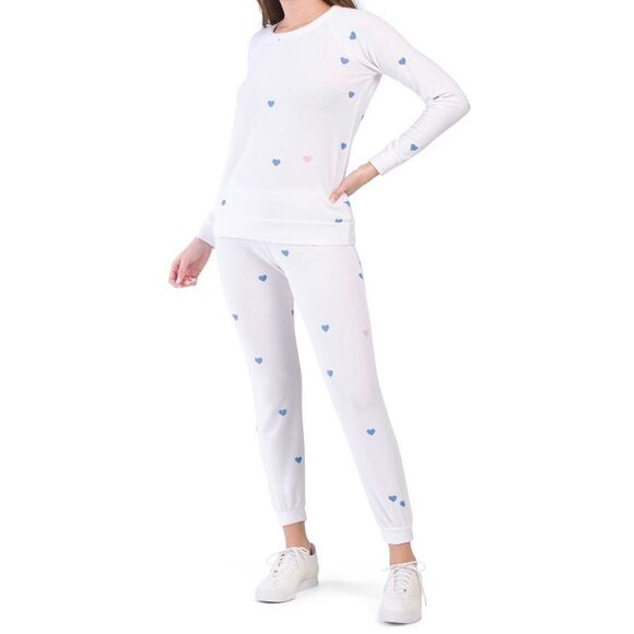 -Chaser Women's Hearts Lounge Jogger and Top Set NWT - Picture 1 of 13